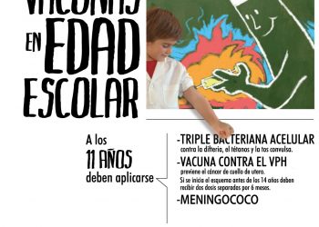 Recuerdan la importancia de la vacunación para el ingreso escolar 2021