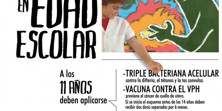 Recuerdan la importancia de la vacunación para el ingreso escolar 2021