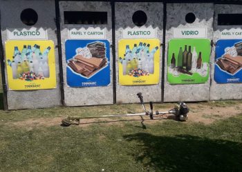 Realizan tareas de mantenimiento en los puntos limpios