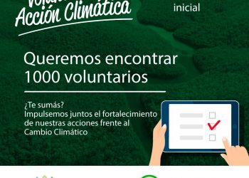 AMBIENTE TE INVITA A SER PARTE DEL VOLUNTARIADO PARA LA ACCIÓN CLIMÁTICA
