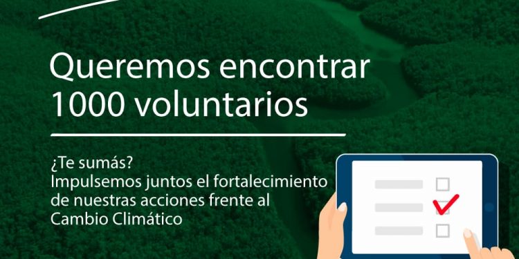 AMBIENTE TE INVITA A SER PARTE DEL VOLUNTARIADO PARA LA ACCIÓN CLIMÁTICA
