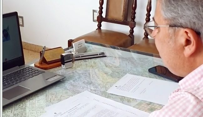 Bordoni concretó la firma del convenio con el Ministerio de Ambiente para la adquisición de maquinaria