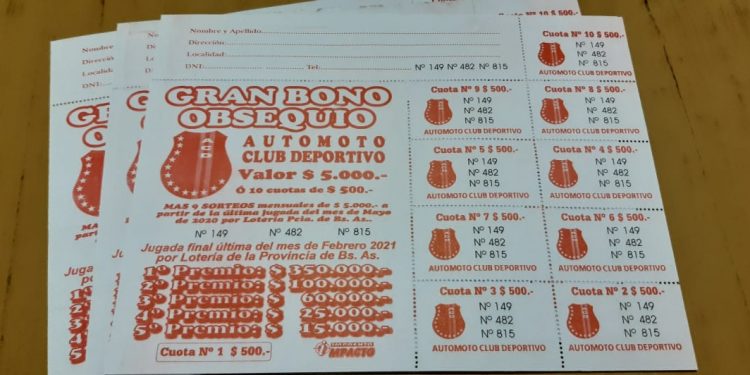 Sorteo mensual del Gran Bono Obsequio de Automoto
