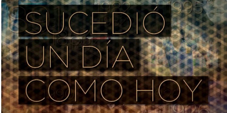 SUCEDIÓ UN DIA COMO HOY