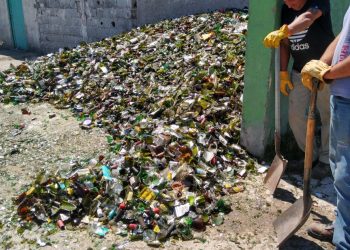 SE RECUPERARON 7.500 KILOS DE VIDRIO EN DOS MESES