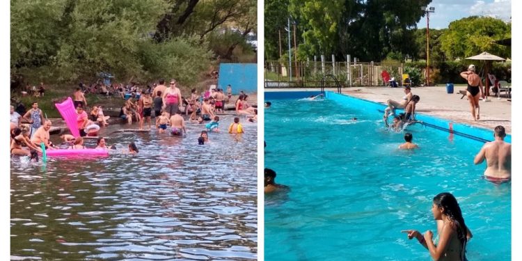 El termómetro superó los 36º y la gente buscó los distintos espejos de agua