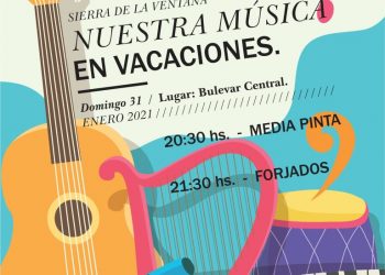 ‘Nuestra Música en Vacaciones’ continúa en Sierra de la Ventana