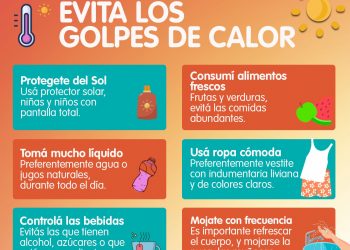 Recomendaciones para prevenir golpes de calor