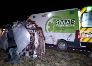 Un hombre falleció esta madrugada tras un choque en el Km 74 de la RN 33