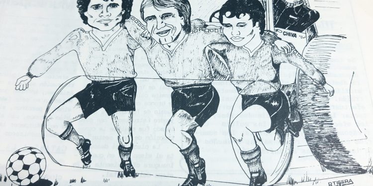 Recuerdos: “La Topadora” azulgrana del 84 en la mirada del artista Rodolfo Tisera