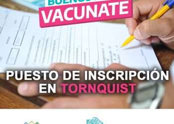 Vacunación contra el Covid-19: Puesto de inscripción en Tornquist