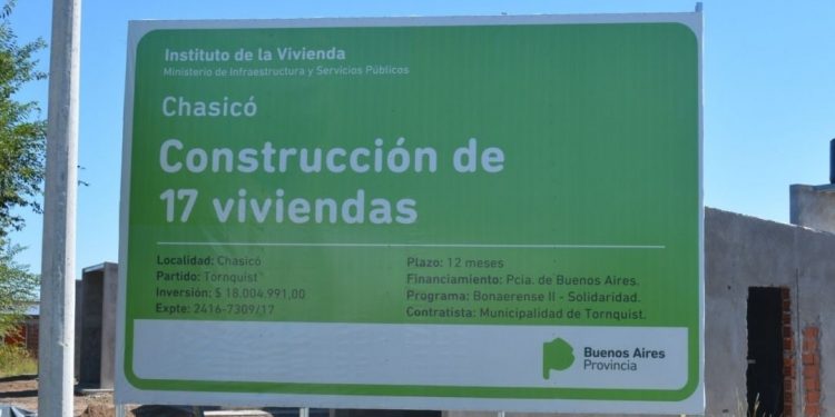 El miércoles 31 se entregará el barrio de 17 viviendas de Chasicó