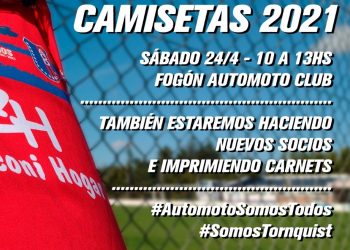 Este sábado,  Automoto venderá su nueva camiseta y hará socios y carnets