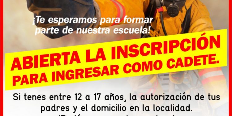 Se encuentra abierta la inscripción para ingresar a la Escuela de Cadetes de los Bomberos Voluntarios de Tornquist