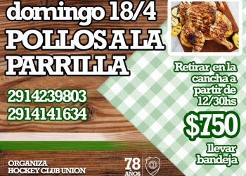 Venta de pollos a la parrilla en el Club Unión