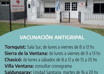 Comenzó la aplicación de la vacuna antigripal en el distrito
