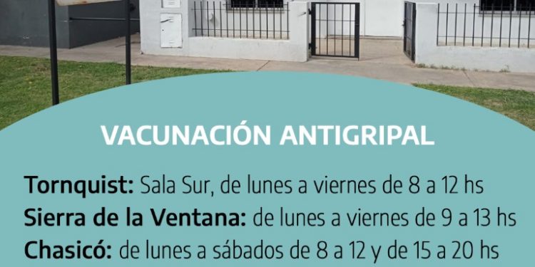 Comenzó la aplicación de la vacuna antigripal en el distrito