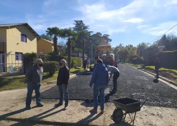 Comenzó la pavimentación de las calles Frontini y Ernesto Tornquist de Sierra de la Ventana