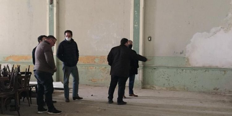 El intendente Bordoni recorrió las obras de la Sociedad Germánica