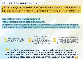 Se viene un taller para crear emprendimientos desde el reciclaje