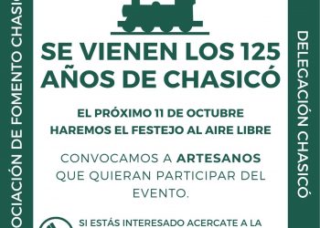 El 11 de octubre Chasicó festejará el 125º aniversario de su fundación