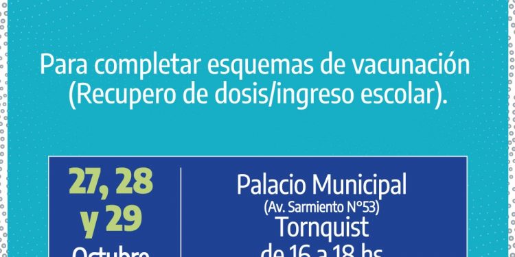 Campaña de vacunación de refuerzo del Calendario Nacional