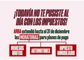 ARBA extiende hasta el 31 de diciembre las moratorias para regularizar deudas