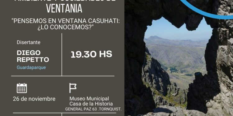 Comienza el ciclo de conferencias “Ambiente y Sociedades de Ventania”