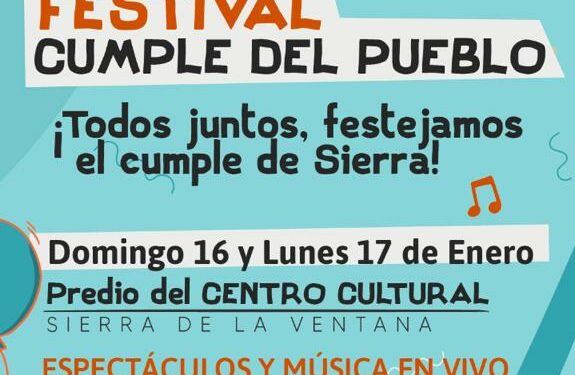 Sierra de la Ventana celebrará el 114° aniversario de su fundación