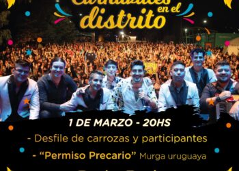 Se acercan los Carnavales de Tornquist, que tendrán a El Bahiano y Tambó Tambó sobre el escenario