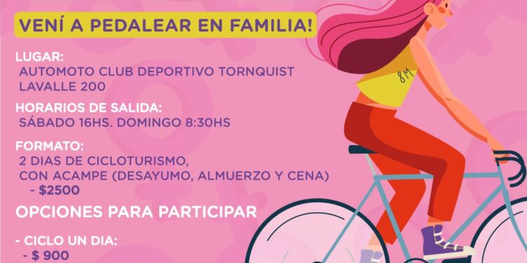 Se viene un Cicloturismo por el Día de la Mujer