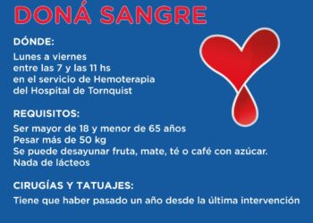 Solicitan donantes para reponer el banco de sangre del hospital de Tornquist