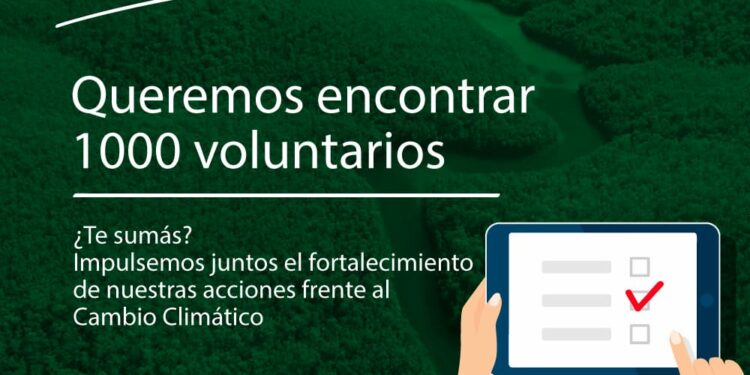 Se abre nuevamente la convocatoria para formar parte del Voluntariado por la Acción Climática
