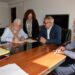 Firma de escritura y avances de Bordoni para la construcción de la terminal de ómnibus en Sierra de la Ventana