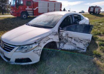 Choque en cadena en el Km 53.5 de la RN 33 (CELTTV Noticias)