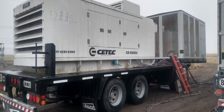 Arribó a Sierra de la Ventana el generador de energía gestionado por Bordoni en el OCEBA