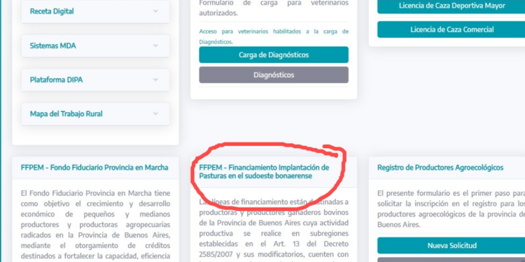 Productores agropecuarios podrán solicitar líneas de financiamiento para la implementación de pasturas
