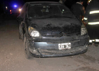 Vuelco en el km. 36 de la Ruta 33