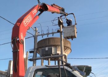 La Cooperativa Eléctrica realizó tareas de mantenimiento en distintos puntos de la ciudad