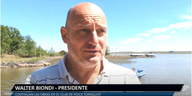 Continúan las obras en el Club de Pesca Tornquist (video y fotos)