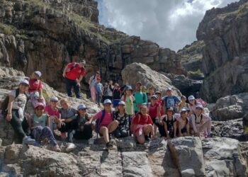 Alumnos del distrito junto al CEF N° 9 recorrieron Sierras Grandes