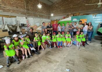 “Mini Recicladores”, pasaron por el Galpón de Reciclado de Tornquist