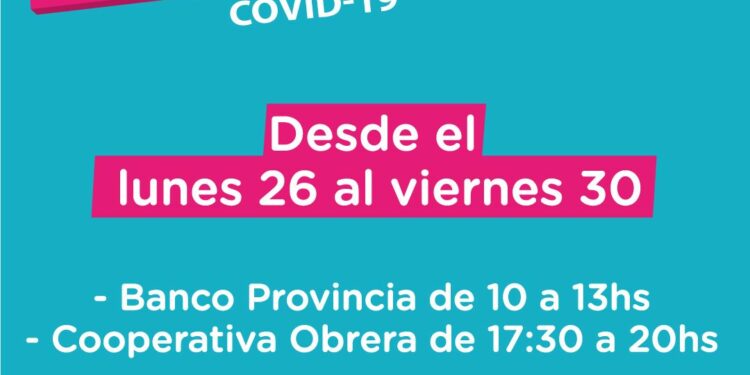 Toda la semana que viene habrá dos postas de vacunación de Covid-19 en Tornquist