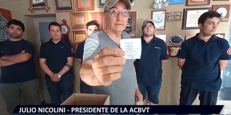 Se sorteó el Bono de los Bomberos Voluntarios de Tornquist (foto y video)
