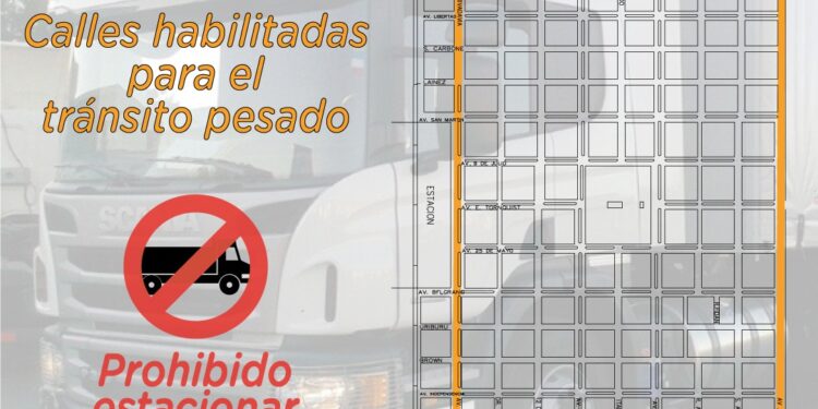 Recuerdan las restricciones al tránsito pesado en la ciudad