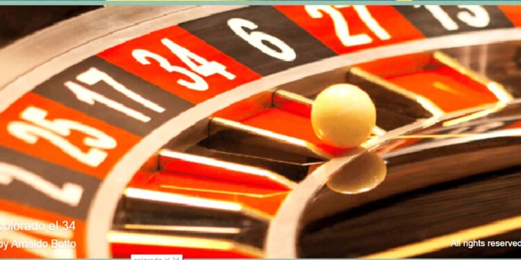 Colorado 34 primera bola en el Casino de Sierra de la Ventana