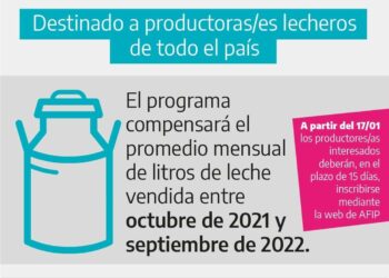 Se encuentra abierta la inscripción al Programa Impulso Tambero