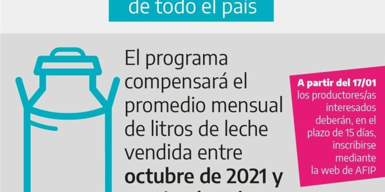 Se encuentra abierta la inscripción al Programa Impulso Tambero