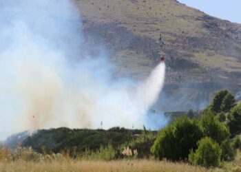 Incendio en las sierras: Estiman que mañana el fuego podría desplazarse a un sector más accesible