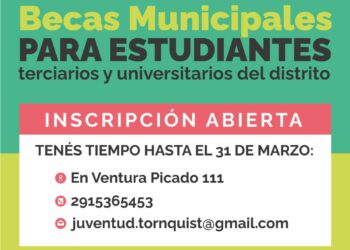 Abre la inscripción a becas municipales para estudiantes terciarios y universitarios